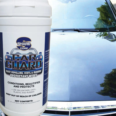 CAR GUARD [Dust Repelling Vinyl & Rubber Protectant Wipes]