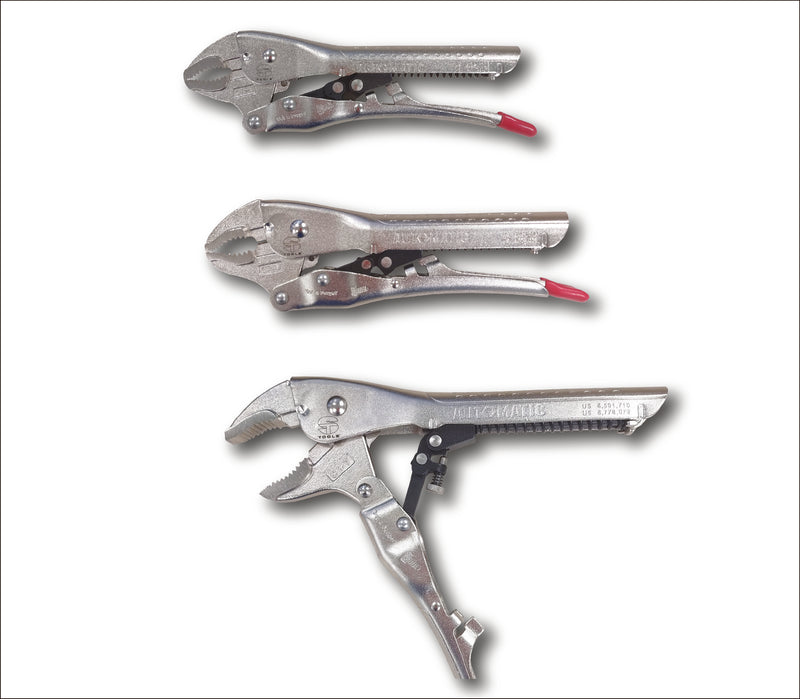 E-Z AUTO-LOCK CURVED JAW LOCKING PLIERS