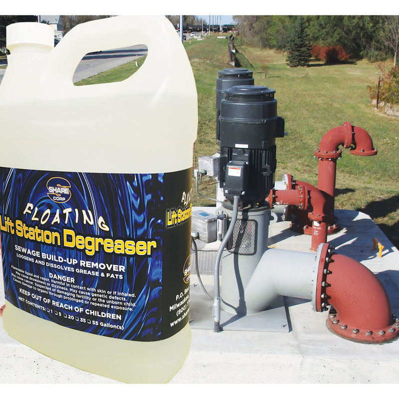 Floating Lift Station Degreaser [Sewage Build Up Remover]