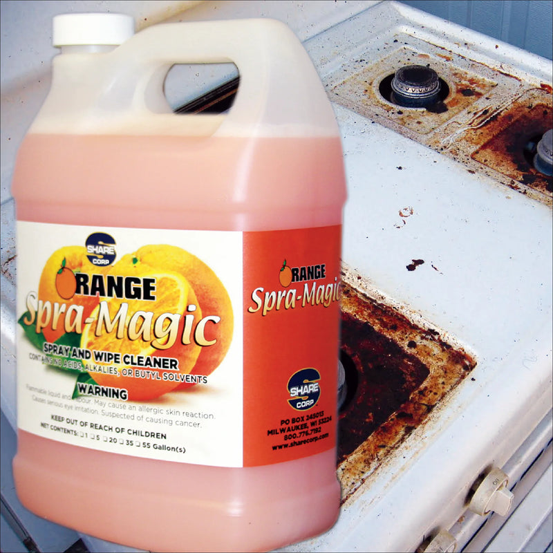 ORANGE SPRA-MAGIC [Spray & Wipe Cleaner]